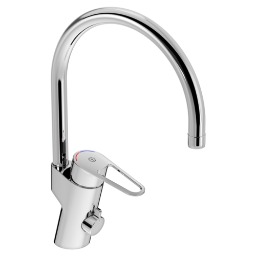 Köksblandare Gustavsberg Nya Nautic med diskmaskinsavstängning installerad av Vasa VVS