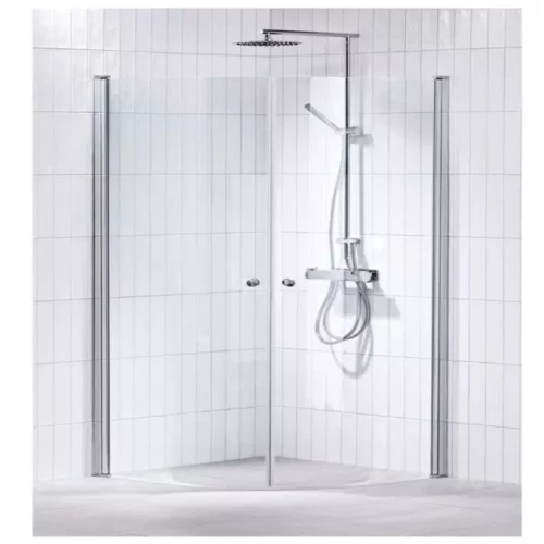 Duschhörn svängd 80×80 eller 90×90 installerat av Vasa VVS i Stockholm