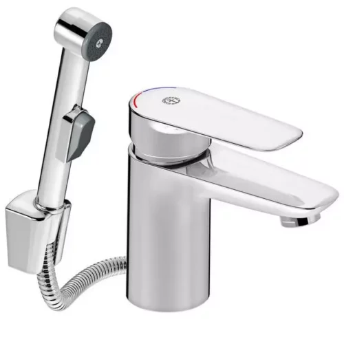 Tvättställsblandare Gustavsberg med sidodusch i krom – installerat & klart av Vasa VVS