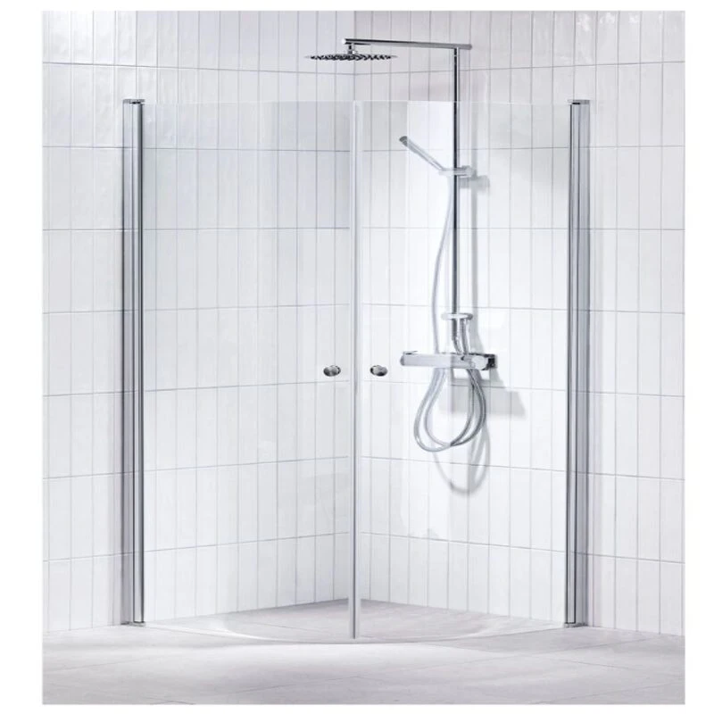 Duschhörn Alterna Lusso Svängd 80x80 / 90x90 – Installerat & Klart