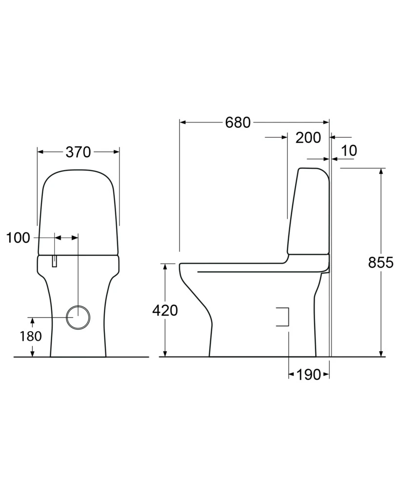 Gustavsberg Estetic WC Stol 8300. Med installation - Bild 3